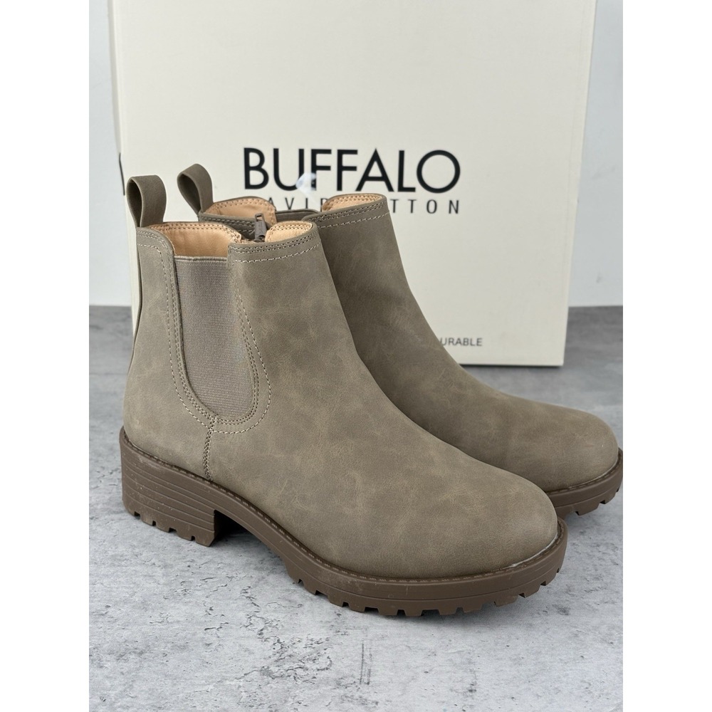 Buffalo David Bitton Anna Brown Women's Chelsea Boots US 8 Worn Once Great Condi